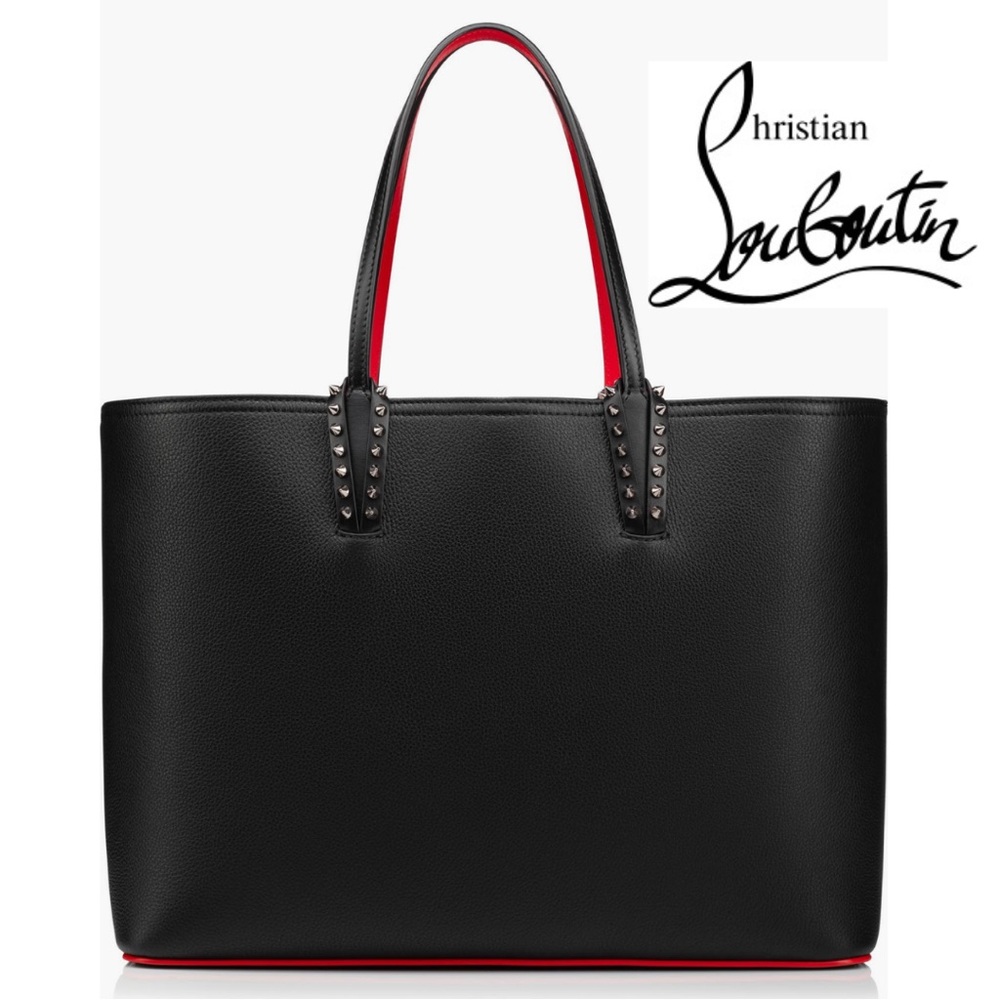 NWT Christian Louboutin Cabata Calfskin Leather Tote Bag with Removable Clotch - Picture 2 of 9